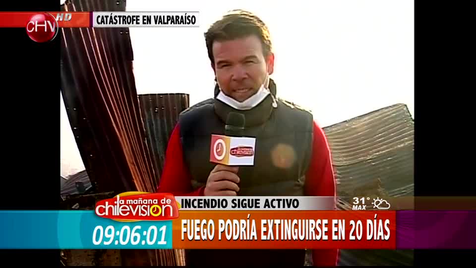 Ignacio Gutiérrez nos mostró el avance del fuego en el sector de Ramadita