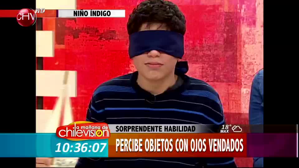 Descubre a José, un joven que percibe objetos con los ojos vendados