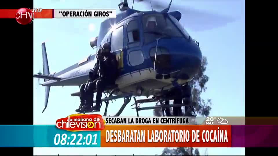 Desbaratan laboratorio de cocaína: Secaban droga en centrífuga
