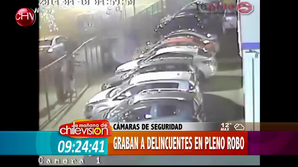 Increíbles registros de robos frustrados son dados a conocer Chilevisión