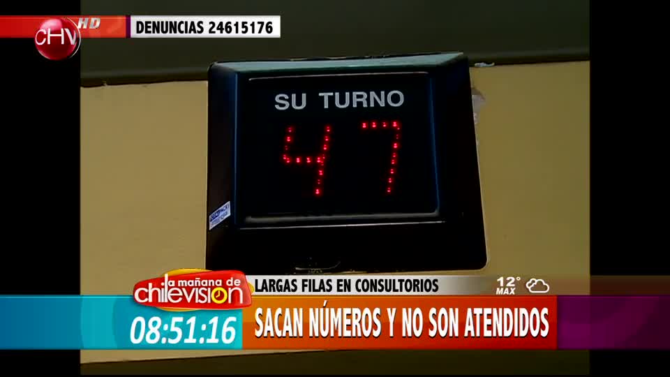 Las largas filas en los consultorios: Afectados sacan números y no los atienden