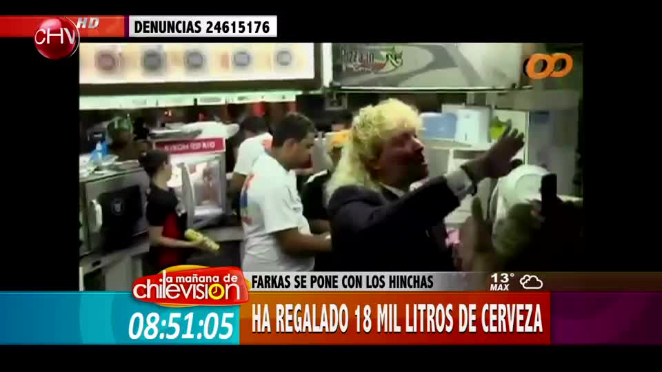 El millonario Farkas regala litros de cerveza en el mundial