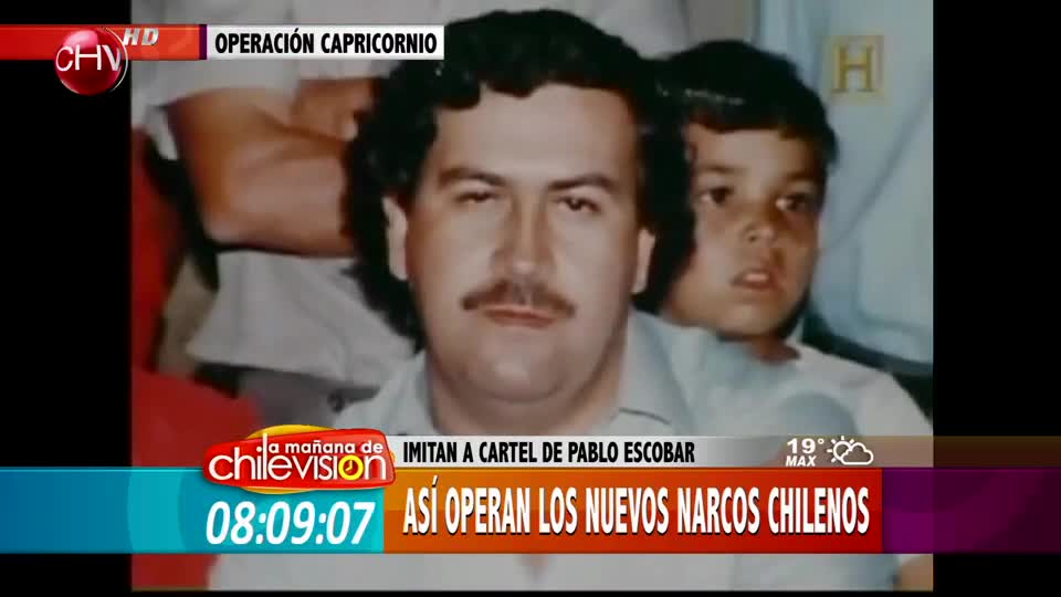 Narcotraficantes chilenos imitan el cartel de Pablo Escobar