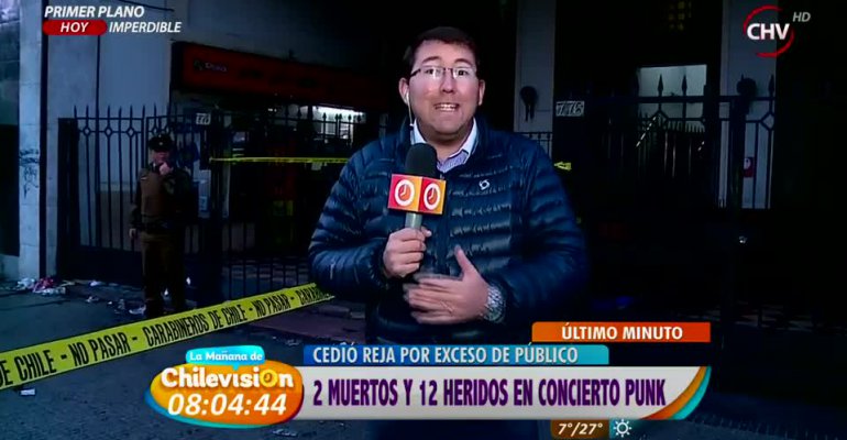 Tocata de emblemática banda británica de punk metal terminó con tres muertos y 8 heridos