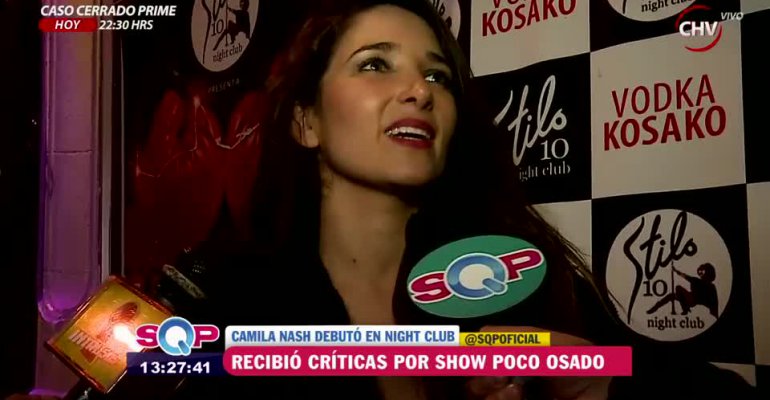 Camila Nash recibió duras críticas por su debut poco osado en Night Club