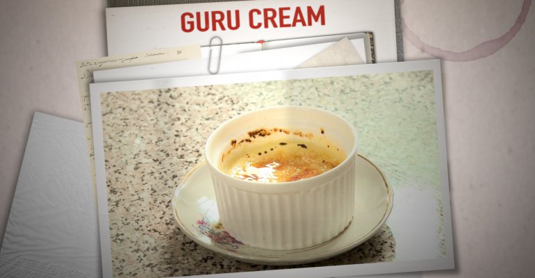 Claudio Moreno nos presentó un postre de Guru Cream