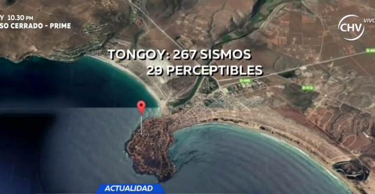 El Tabo y Tongoy en alerta por seguidilla de temblores