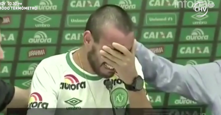 Futbolista de Chapecoense se emocionó al recordar accidente