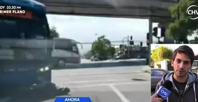 Ciclista que se salvó de Transantiago habló con La Mañana