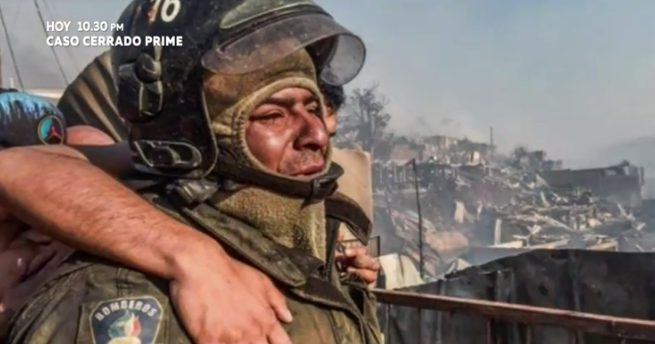 Farkas ayudó a bombero damnificado en incendio en Valparaíso