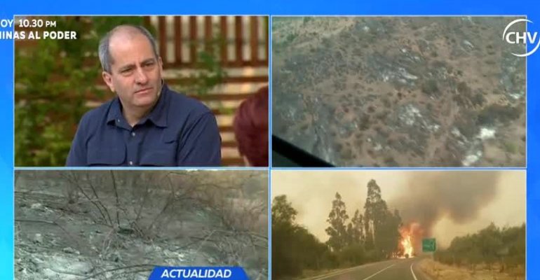 Michel De L'Herbe habló de la emergencia de incendios