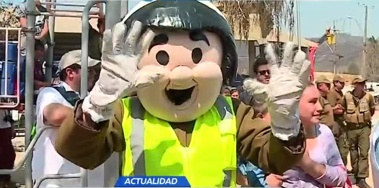 Carabineros preparó una alegre jornada en Santa Olga