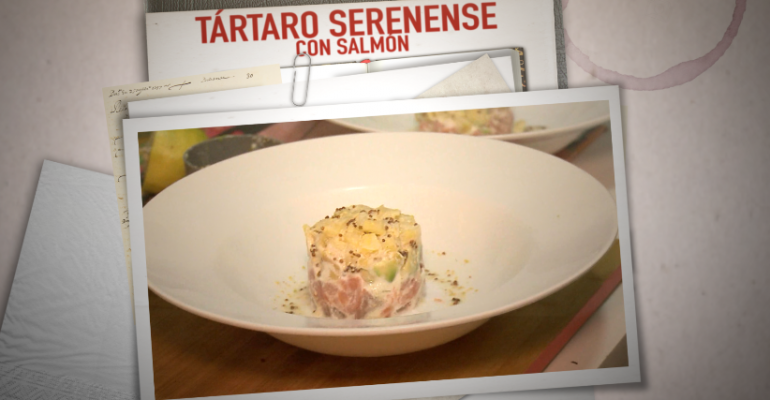 Felipe Izquierdo: Tártaro Serenense con salmón y almendras
