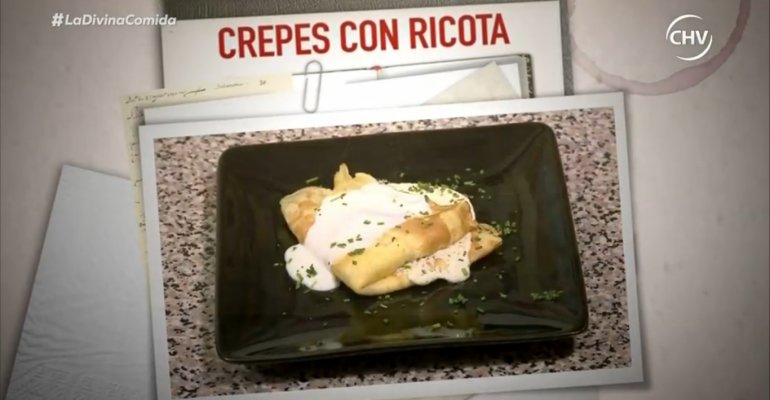 Tía Sonia comenzó su velada con crepes y ricota