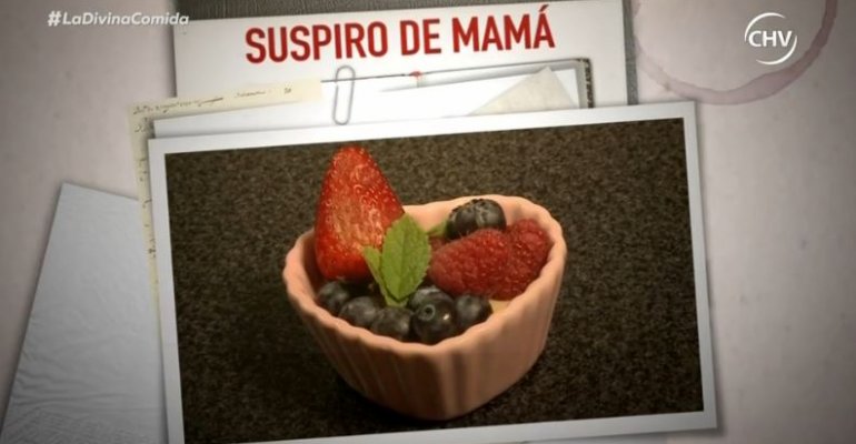 Bárbara Rebolledo y una rápida preparación de Suspiro de mamá