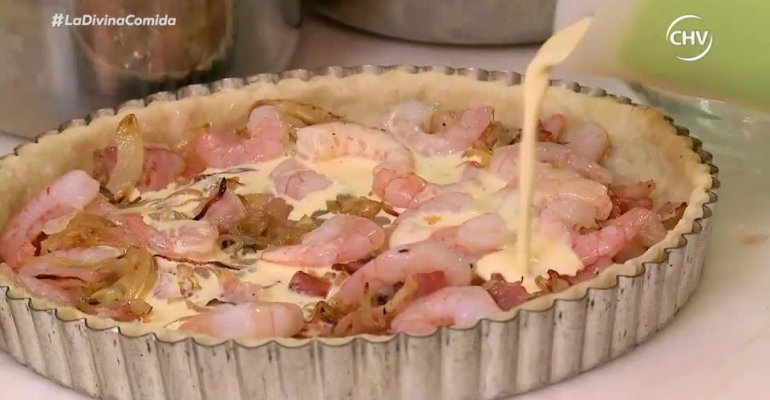 Este fue el plato principal de Pablo Zúñiga: un Quiche Lorraine Hipster