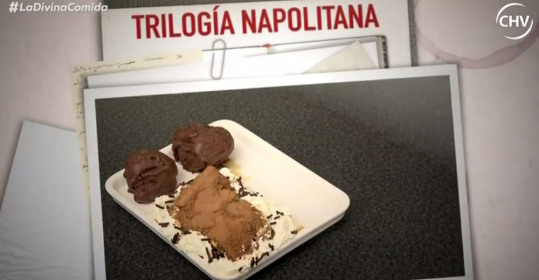 La trilogía napolitana que usó Tony Spina para el postre en La Divina Comida