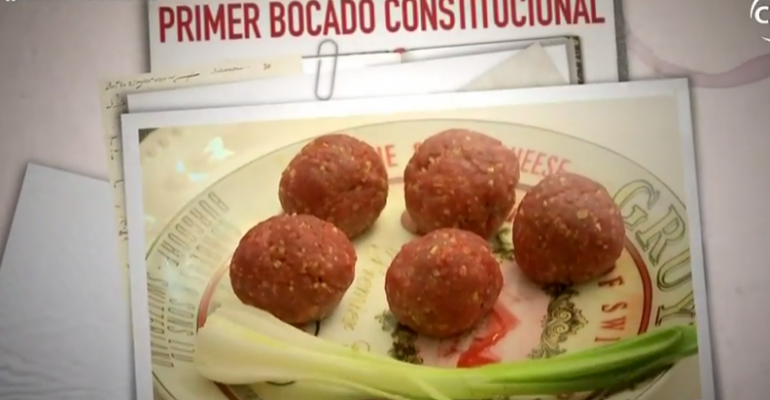 El primer bocado constitucional que usó Marcela Sabat en La Divina Comida