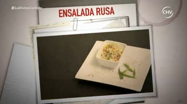 Álvaro Ballero apostó por una ensalada rusa como entrada