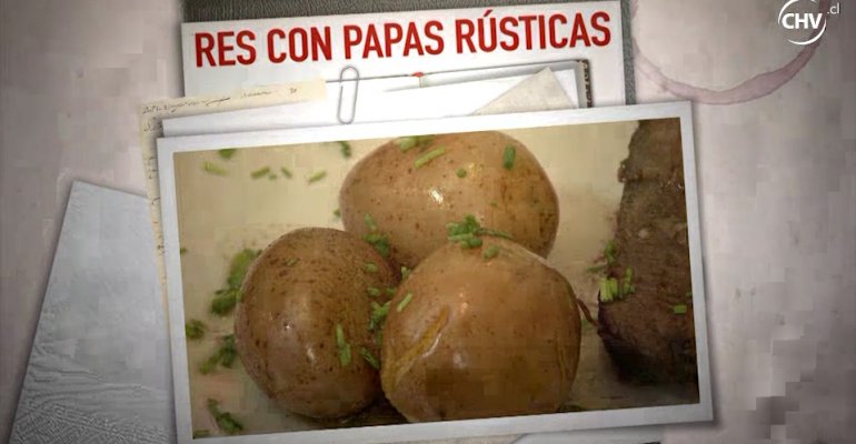 Res con papas rústicas fue el plato de fondo de Krishna