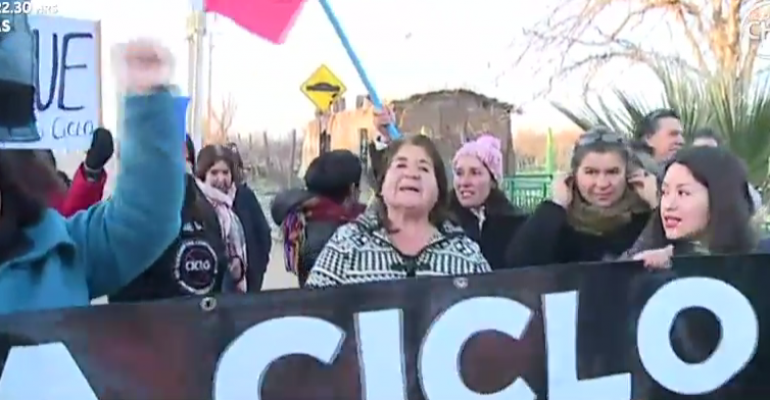 Vecinos de Til Til protestan por nuevo relleno sanitario