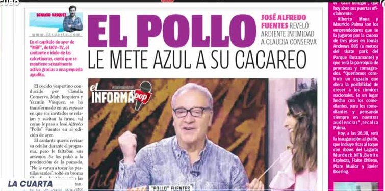 Pollo Fuentes confesó que toma viagra hace 10 años