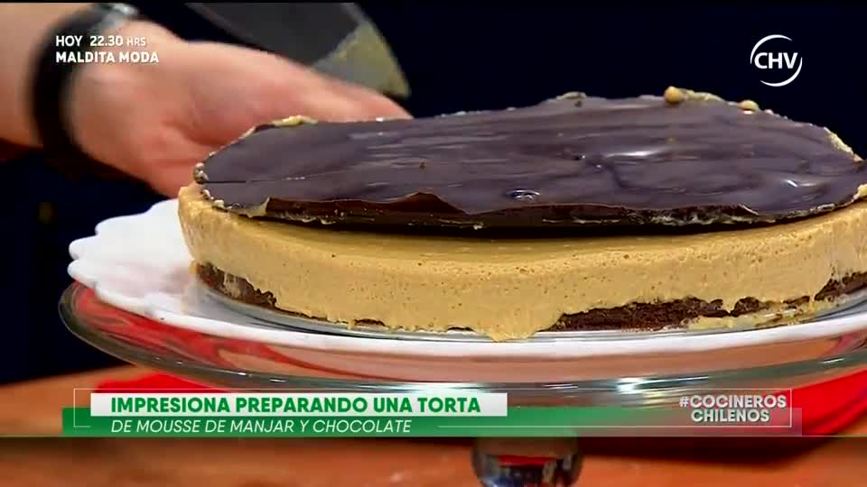 Torta de mousse de manjar fue el postre de Cocineros Chilenos - Parte 2