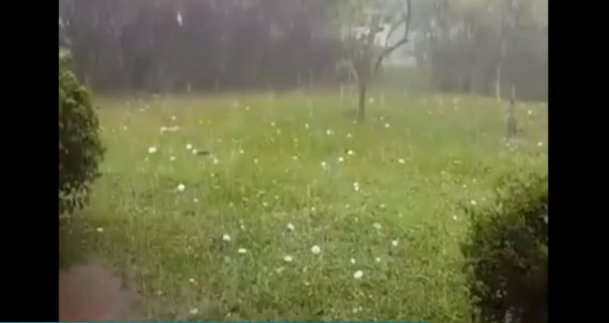 Registran granizos de gran tamaño en Argentina