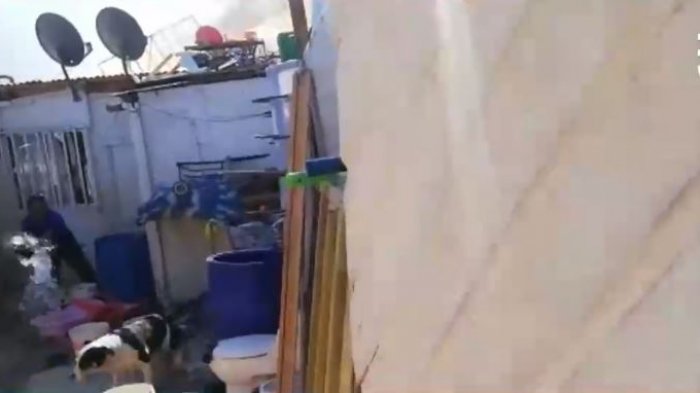 Un hombre se resistió a dejar su casa en llamas no sin antes mojar a su perro y evitar que el animal se quemara