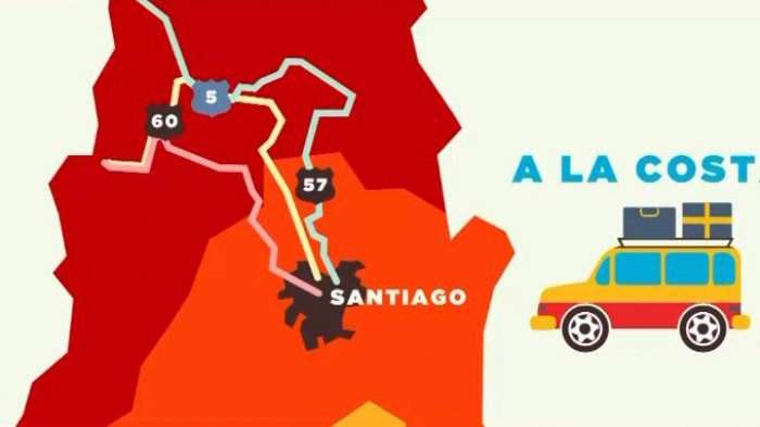Evite los desagradables tacos este 18: Conozca cuáles son las rutas alternativas para dejar Santiago en Fiestas Patrias