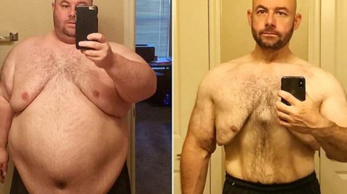 Bajó más de 101 kilos después que su polola lo dejó por estar demasiado gordo para tener sexo