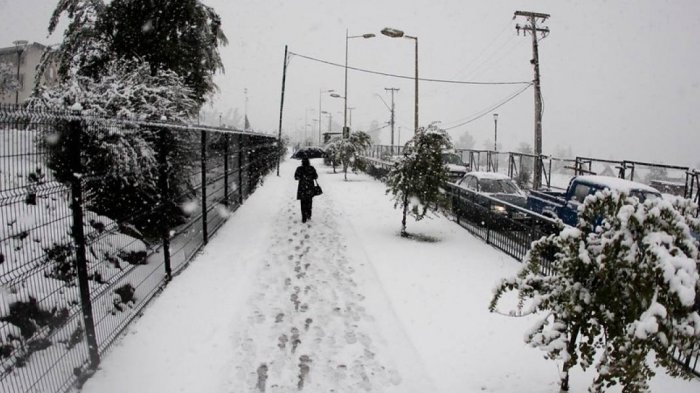 Carabineros ayudan a mujer de 103 años que dormía bajo una nevazón: Hasta le cortaron leña