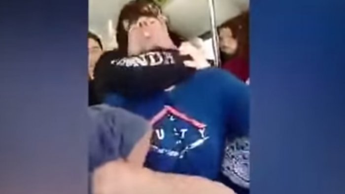 Lo atraparon mostrándole el pene a dos menores en la micro y fue linchado por los pasajeros