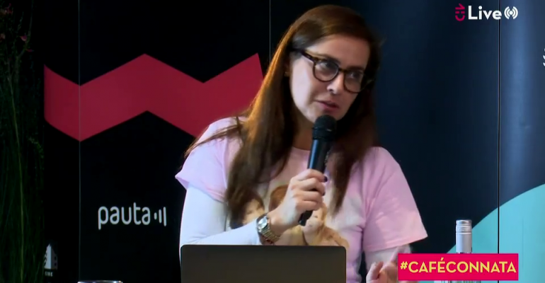 Natalia Valdebenito transmitió en vivo desde el Festival de Valdivia