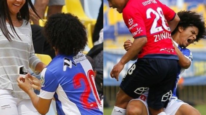 Anotó dos goles, pidió matrimonio y se lesionó: La tarde más intensa de Eduard Bello en el fútbol