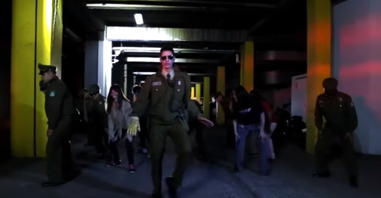 Carabineros saca aplausos con viral en vísperas de Halloween