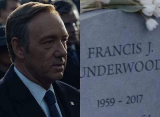 Netflix puso una tumba real de Frank Underwood en EE.UU. para despedir al personaje de Kevin Spacey