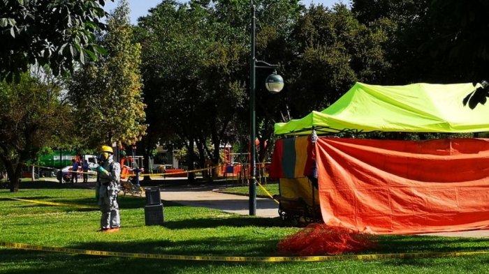 Emergencia química en Ñuñoa: Hombre fue encontrado sin vida por presunta intoxicación con cianuro