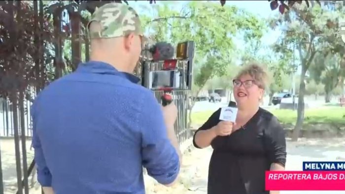 La intrépida reportera de Bajos de Mena TV que se mantuvo estoica en medio de balacera en Puente Alto