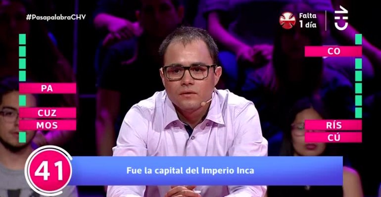 Cristián Guzmán impactó con sus conocimientos históricos en Pasapalabra