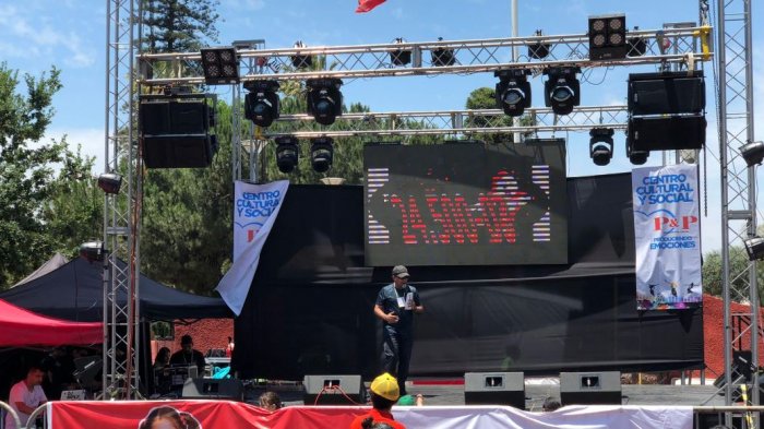 Techo de escenario de la Teletón cayó sobre cuatro personas en Pudahuel