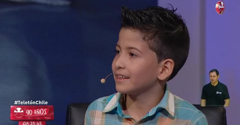 Esteban llegó a la Teletón gracias a video de niña embajadora