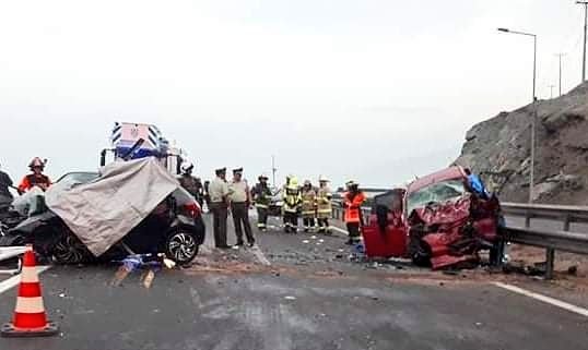 Grave colisión múltiple deja a cinco personas fallecidas en Iquique