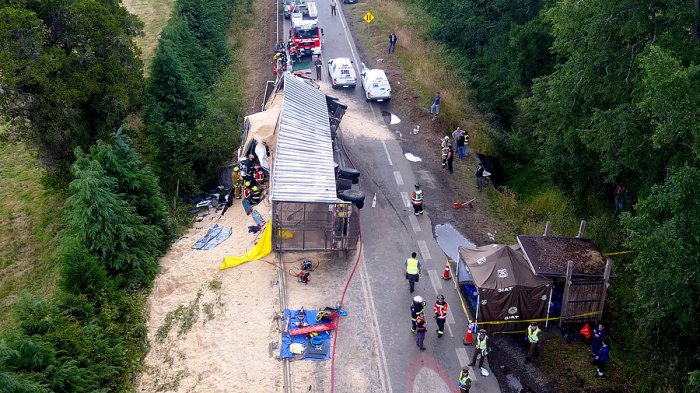 La ruta de la tragedia: Los 5 accidentes que se han registrado en la carretera de Máfil en Los Ríos