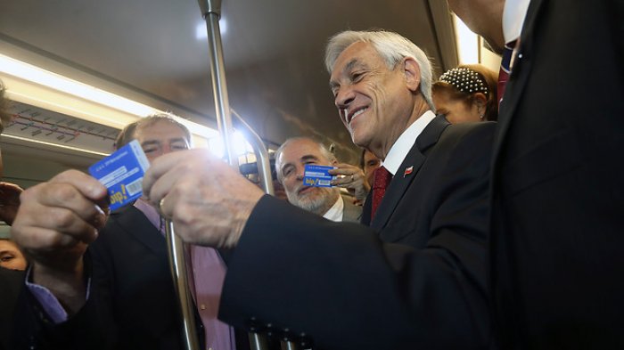 La dura crítica de Piñera al inaugurar la Línea 3 del Metro: 