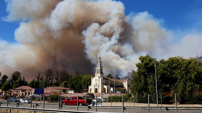 Sospechoso por incendio cerca de Lo Vásquez falleció a raíz de un infarto
