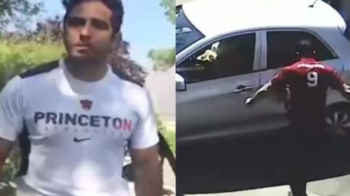 Revelan nuevo video donde stripper argentino agrede a otro vehículo conducido por una mujer