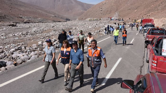 Habilitan la Ruta 5 en la región de Arica y Parinacota tras las intensas lluvias
