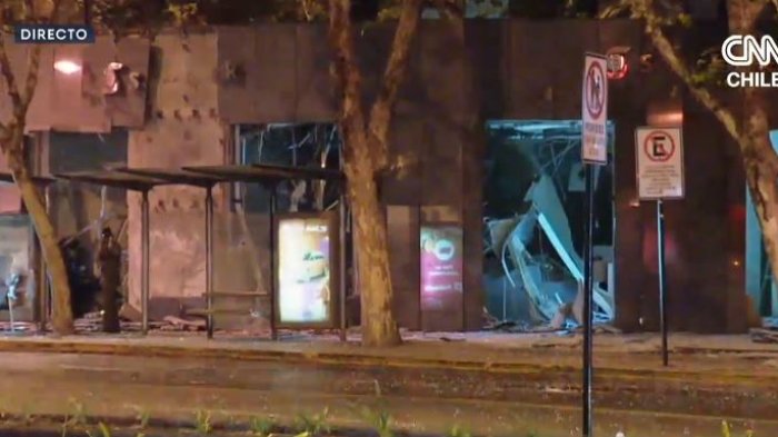 Delincuentes hicieron explotar cajero automático en Providencia en asalto frustrado