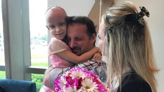 La emocionante celebración de Stefi, la niña de 5 años que superó el cáncer
